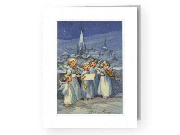Weihnachtskarte Reiter Von Kager Erica Fünf musizierende Engel