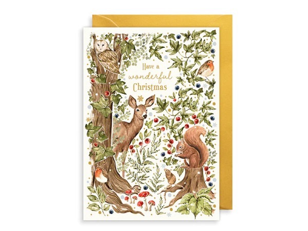 Weihnachtskarte Theartfile Countryside Christmas 10,5x15cm