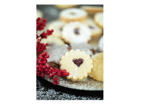 Weihnachtskarte Natur Verlag Weihnachtsgebäck 12,2x17,5cm