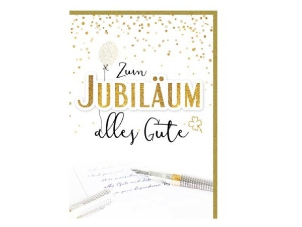 Jubiläumskarte Braun&Company A4 21x29,7cm