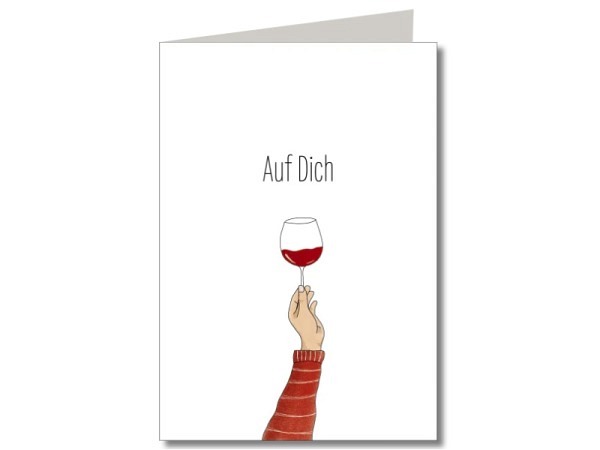 Karte Keitcards auf dich. Doppelkarte