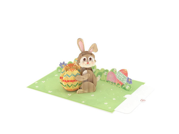 Osterkarte Papercrush 3D Pop-Up Card Osterhase