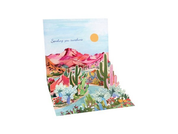 Karte Up with Paper 3D Pop-Up Card Wüsten-Motiv