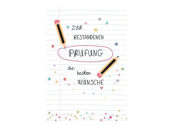 Karte Taurus Bestandene Prüfung 12x17cm