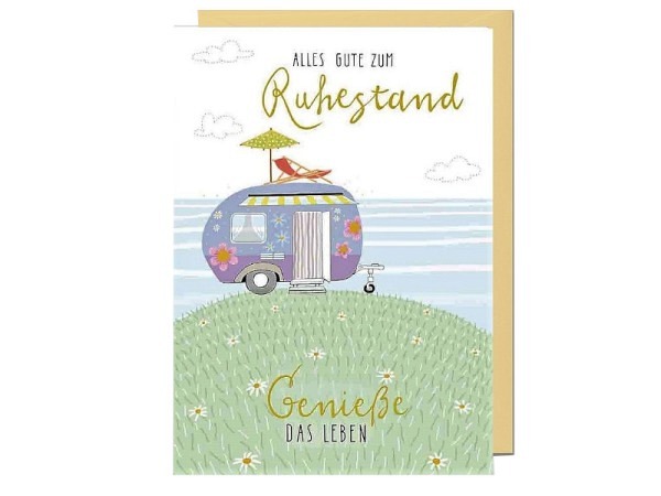 Ruhestandskarte Michel zur Pensionierung 12x17cm