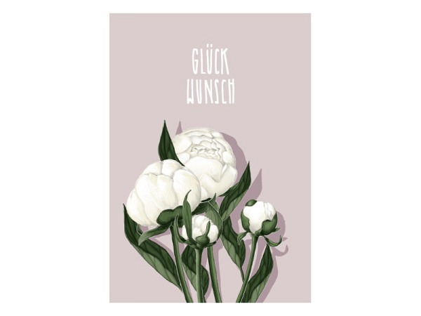 Glückwunschkarte illi Peoni Glückwunsch