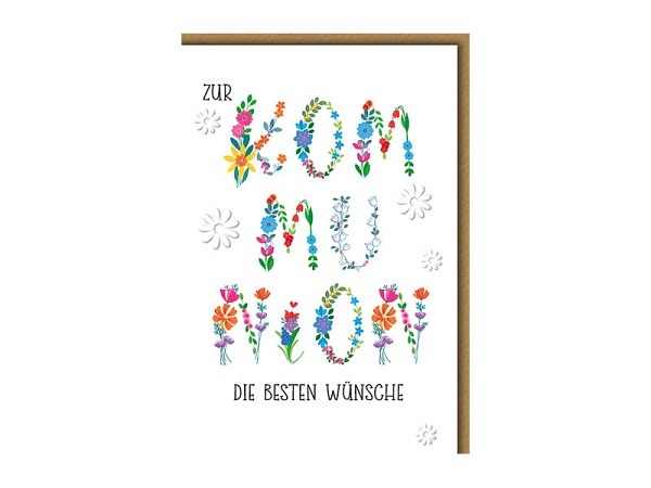 Kommunionskarte Braun+Company Zur Kommunion