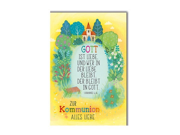 Kommunionskarte Braun+Company Zur Kommunion alles Liebe