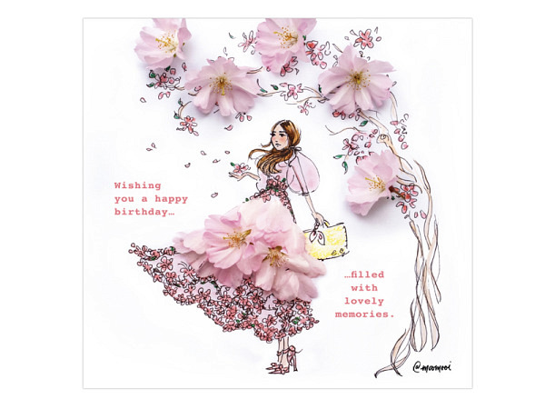 Karte Popshots Studios Cherry Blossom