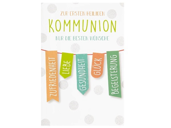 Kommunionskarte bsb Zur ersten heiligen Kommunion 