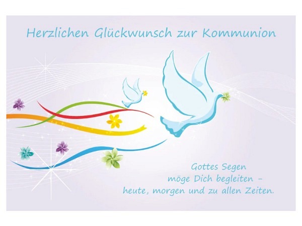 Kommunionskarte bsb Herzlichen Glückwunsche zur Kommunion