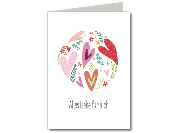 Karte Keitcards Alles Liebe für Dich