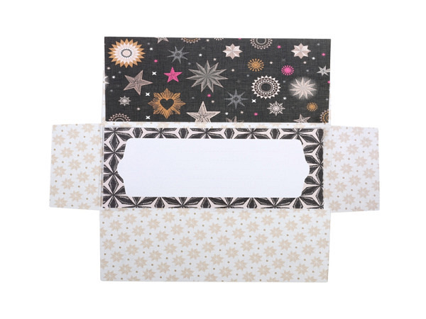 Geschenkumschlag Artebene Sterne 11x23cm