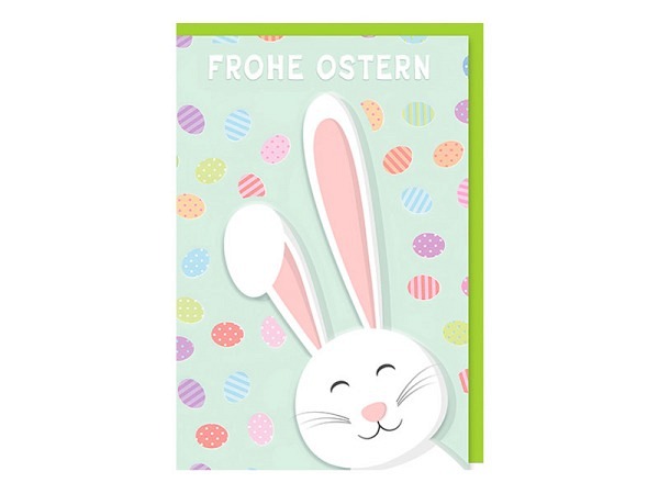 Osterkarte Braun&Company Ostern, Doppelkarte 11,5x17cm
