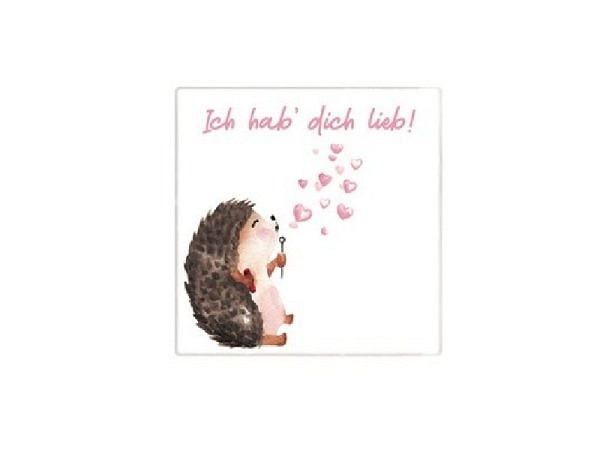 Postkarte Cart Hab dich lieb