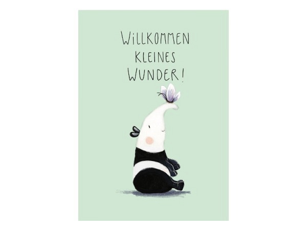 Postkarte Tabea Güttner Willkommen Kleines Wunder