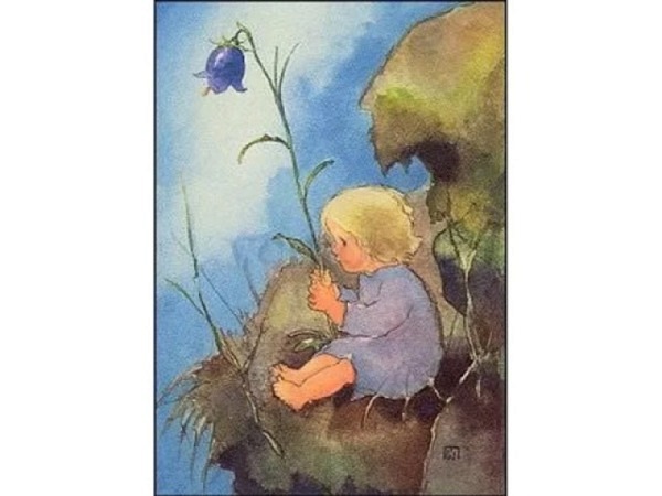 Postkarte Kunstverlag Mili Weber Glöckchen, 10,5x14,7cm