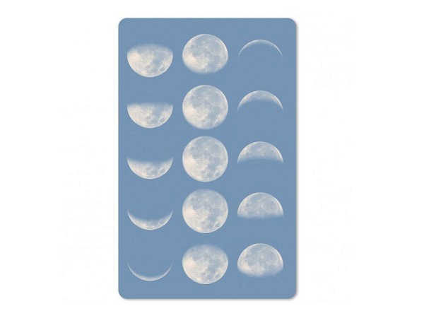 Postkarte Chic.Mic Luna Card Mondphasen mit abgerundeten Ecken