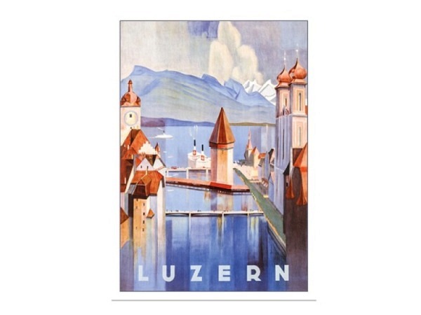 Postkarte Lightmotif Luzern  10,5x14,8cm 