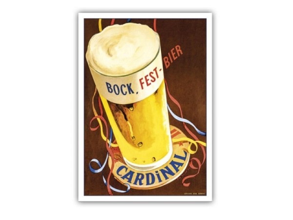 Postkarte Lightmotif Biere Cardinale 10,5x14,8cm