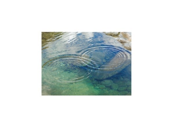 Postkarte Art Bula 10,5x14,8cm Wasserringe im klaren Wasser