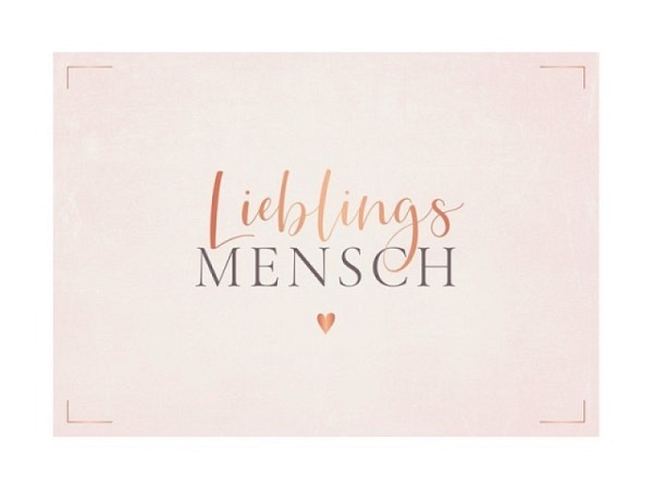 Postkarte Grafik Werkstatt VintageART 12x17cm Lieblings Mensch
