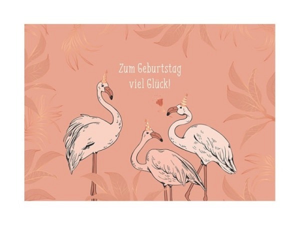 Postkarte Grafik Werkstatt VintageART 12x17cm Zum Geburtstag