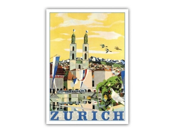 Postkarte Lightmotif Zürich 10,5x14,8cm