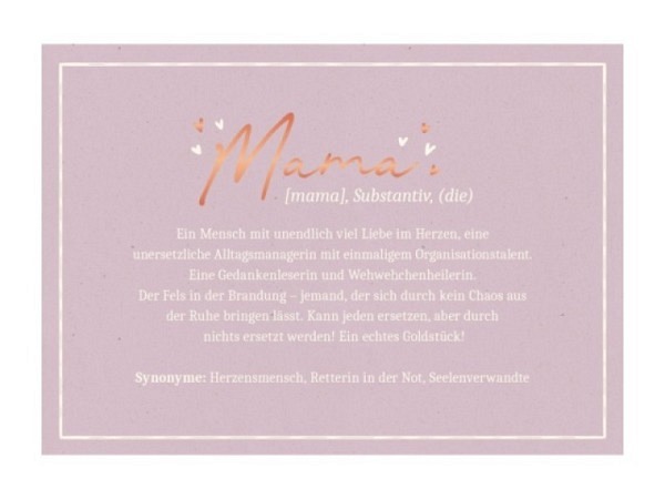 Postkarte Grafik Werkstatt VintageART 12x17cm Mama