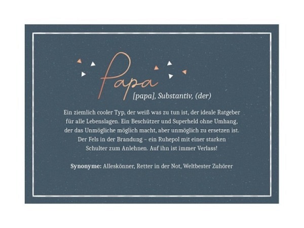 Postkarte Grafik Werkstatt VintageART 12x17cm Papa