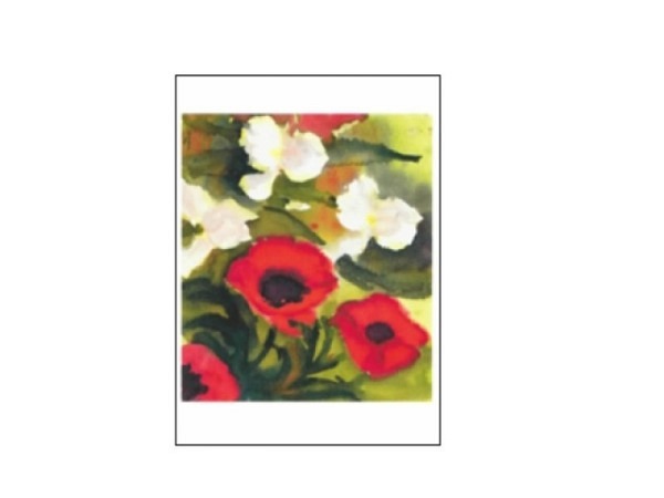 Postkarte Reiter Kunstkarten Somm Franz Mohn und weisse…