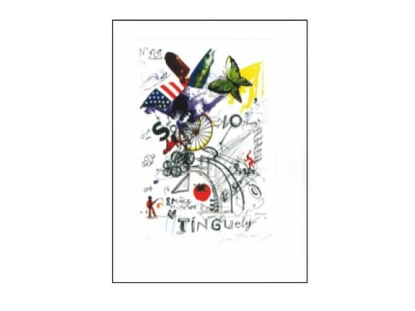 Postkarte Reiter Kunstkarten Tinguely Jean Viva Solothurn…