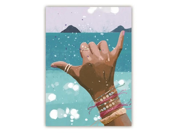 Postkarte Quire Shaka handsign
