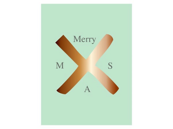 Postkarte Toni Starck merry xmas