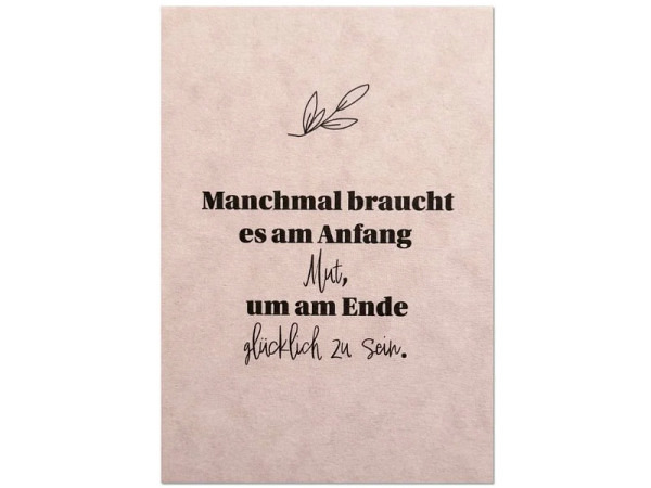 Postkarte Keitcards Mut