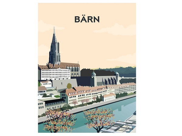 Postkarte Seav Design Bern A6 Bärn