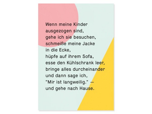 Postkarte Kleine Prints Besuch