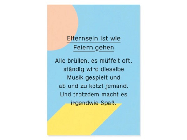 Postkarte Kleine Prints Feiern gehen