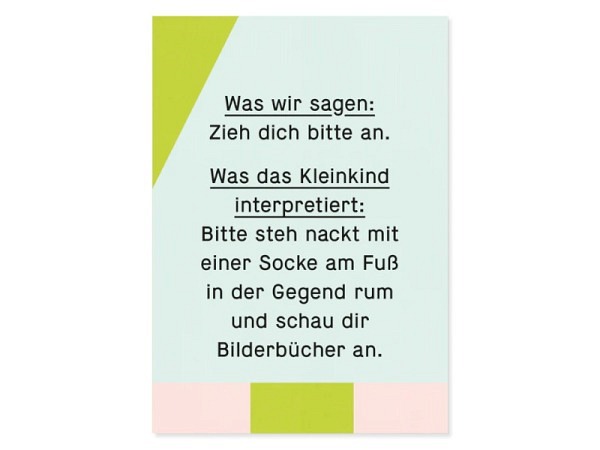 Postkarte Kleine Prints Interpretation