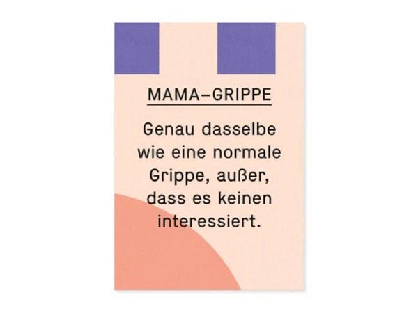 Postkarte Kleine Prints Mamagrippe
