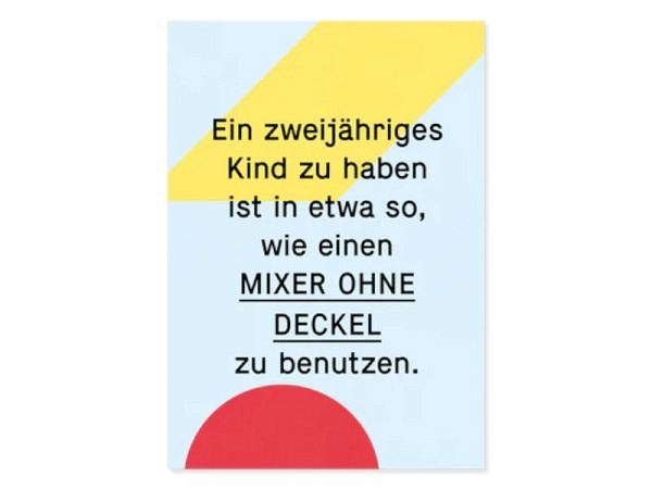 Postkarte Kleine Prints Mixer