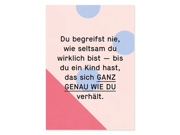 Postkarte Kleine Prints Seltsam