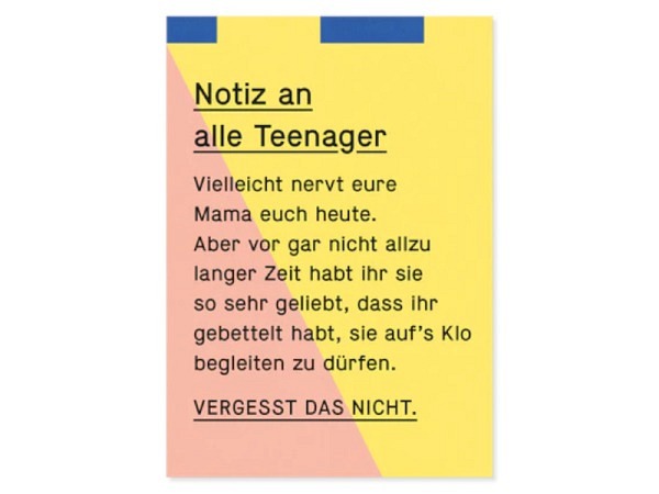Postkarte Kleine Prints Teenager