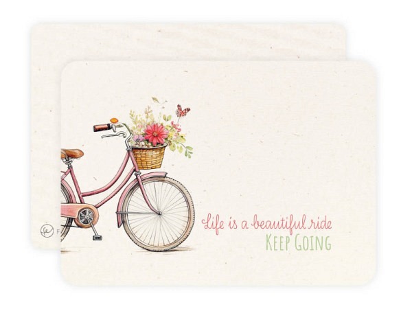 Postkarte Fotoeigenart Aquarell Keep going A6