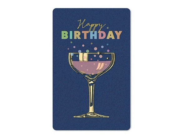Postkarte Chic.Mic Luna Card Happy Birthday mit abgerundeten Ecken 8,5 x 13,5 cm