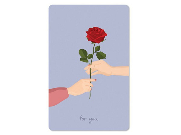 Postkarte Chic.Mic Luna Card Rose