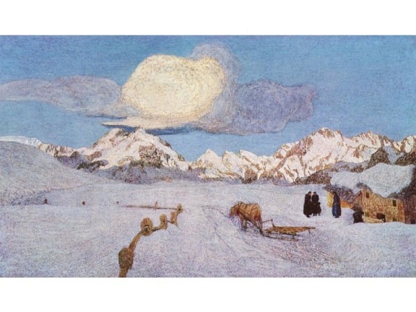 Postkarte Kunstverlag Giovanni Segantini Vergehen - La Morte