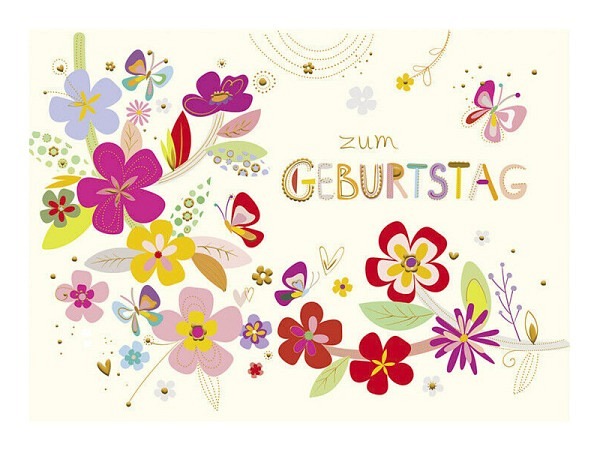 Postkarte Turnowsky 10,5x14,8cm zum Geburtstag