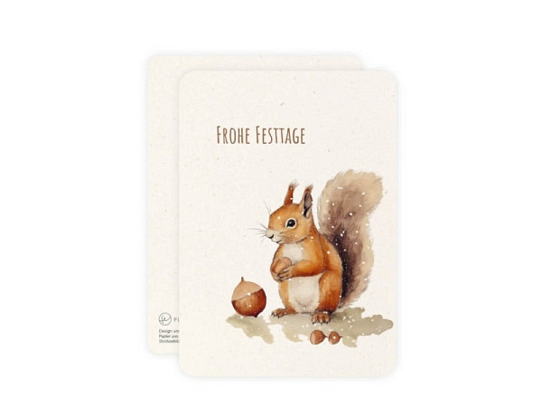 Postkarte Fotoeigenart Frohe Festtage A6
