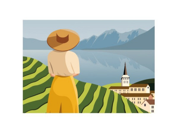 Postkarte Cart Panka View A6